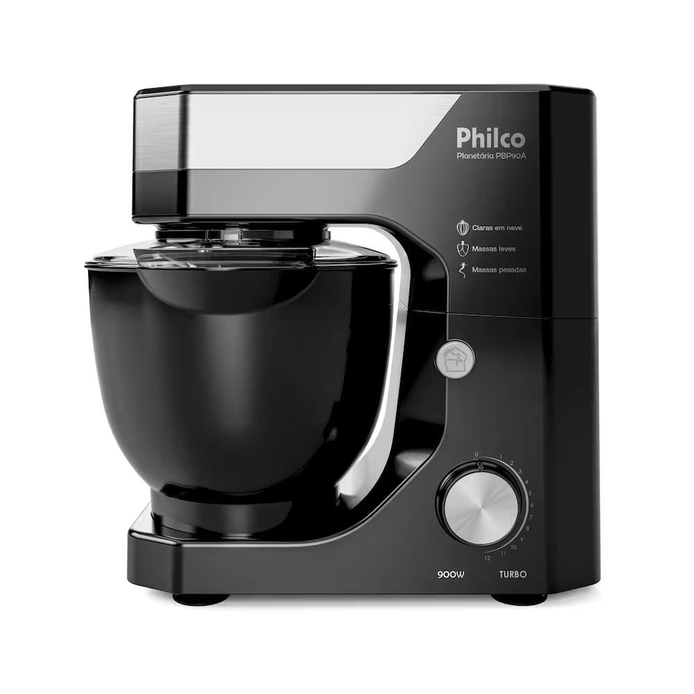 Batedeira Planetaria Philco Pbp90a 5L 900W Tampa Antirrespingo