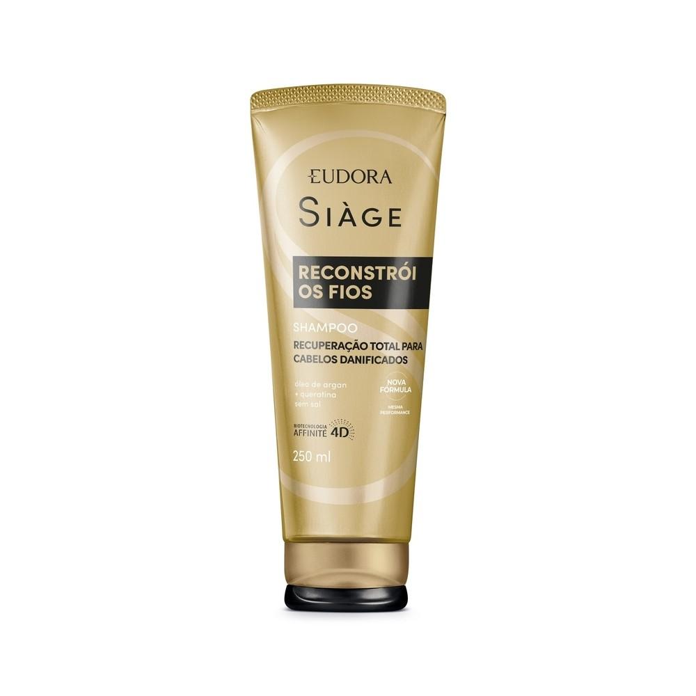 Eudora Shampoo Siàge Reconstrói Os Fios 250ml