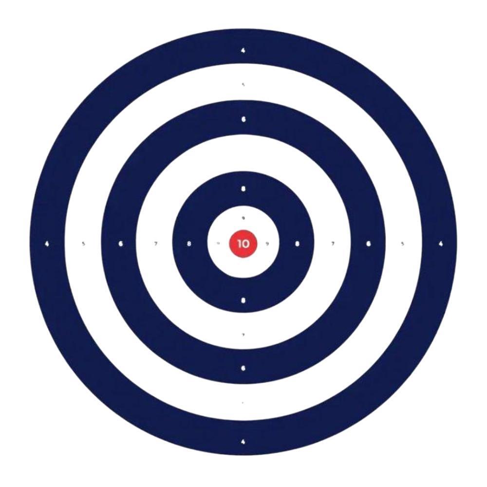 Alvo Papel Airguns Airsoft Azul 140x140mm 30und - Rossi