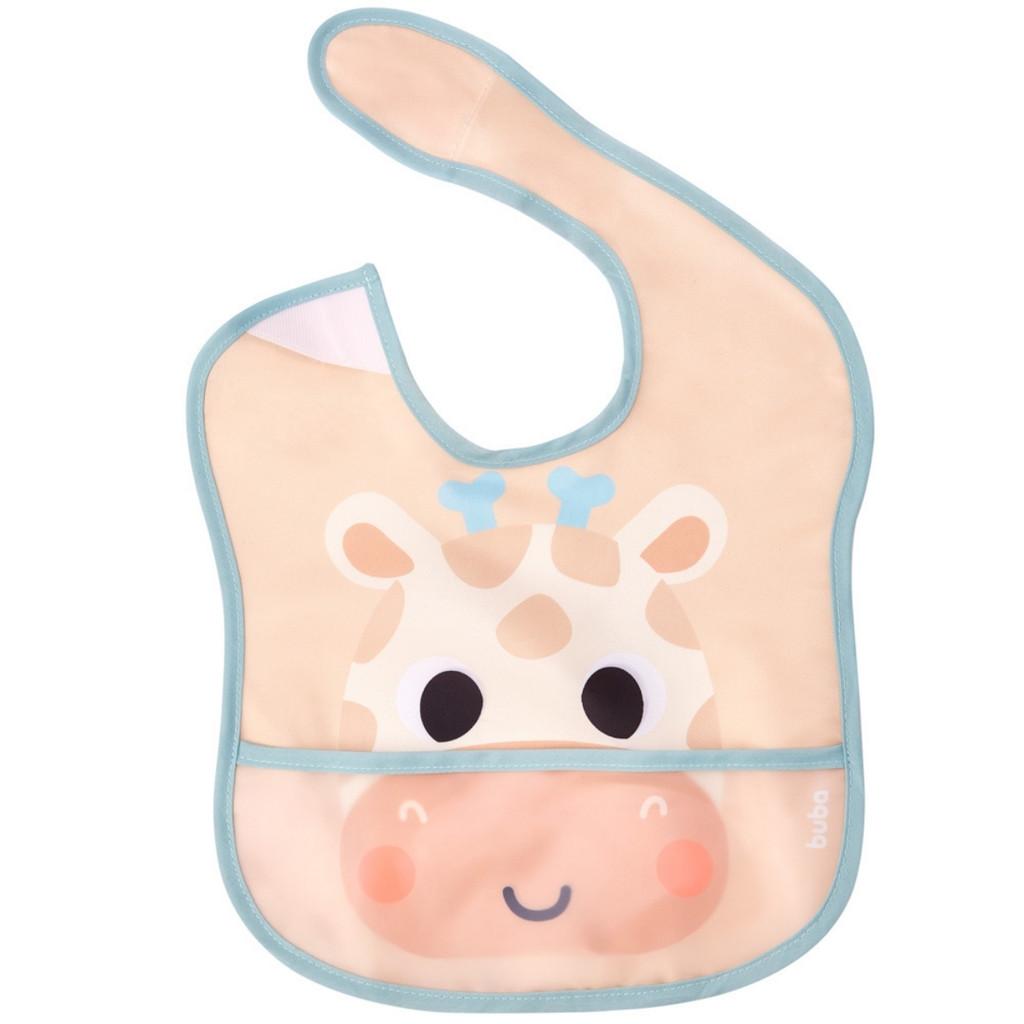 Babador Pega Migalhas Com Bolso Buba Zoo Girafa Infantil 22242 - Buba