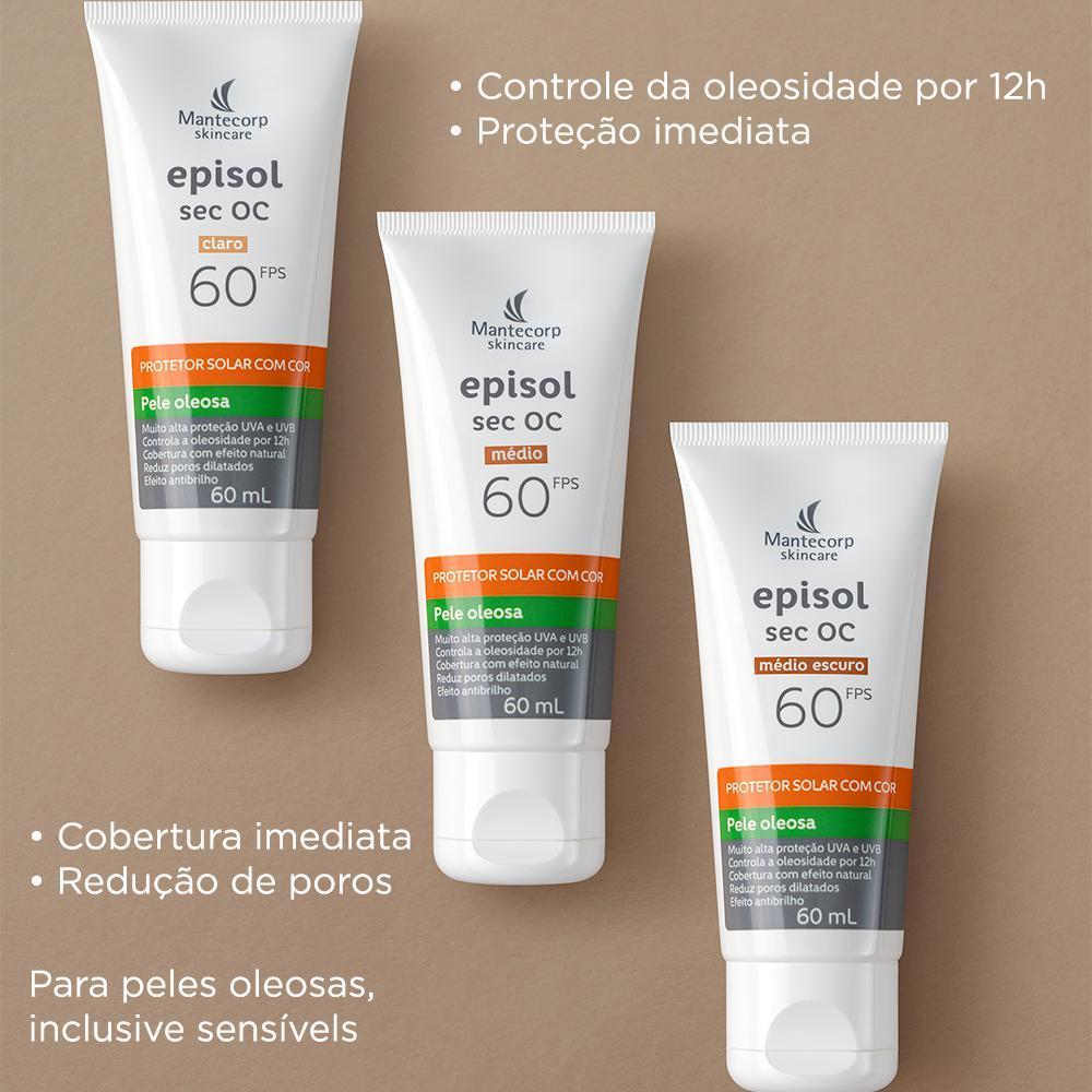 Protetor Solar Episol Sec Oc FPS 60 Médio 60ml