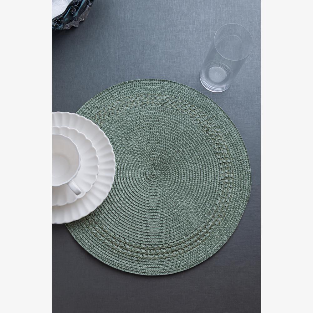 Lugar Americano Wolff De Poliéster Verde 38cm