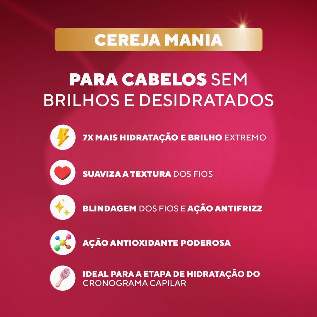 Fluido Blindagem Total Cereja Mania Dabelle Hair 180ml