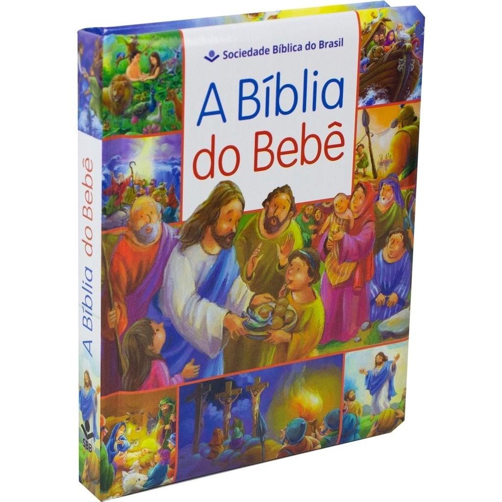 A Bíblia Do Bebê Letra Normal Tnl Capa Dura Ilustrada Azul