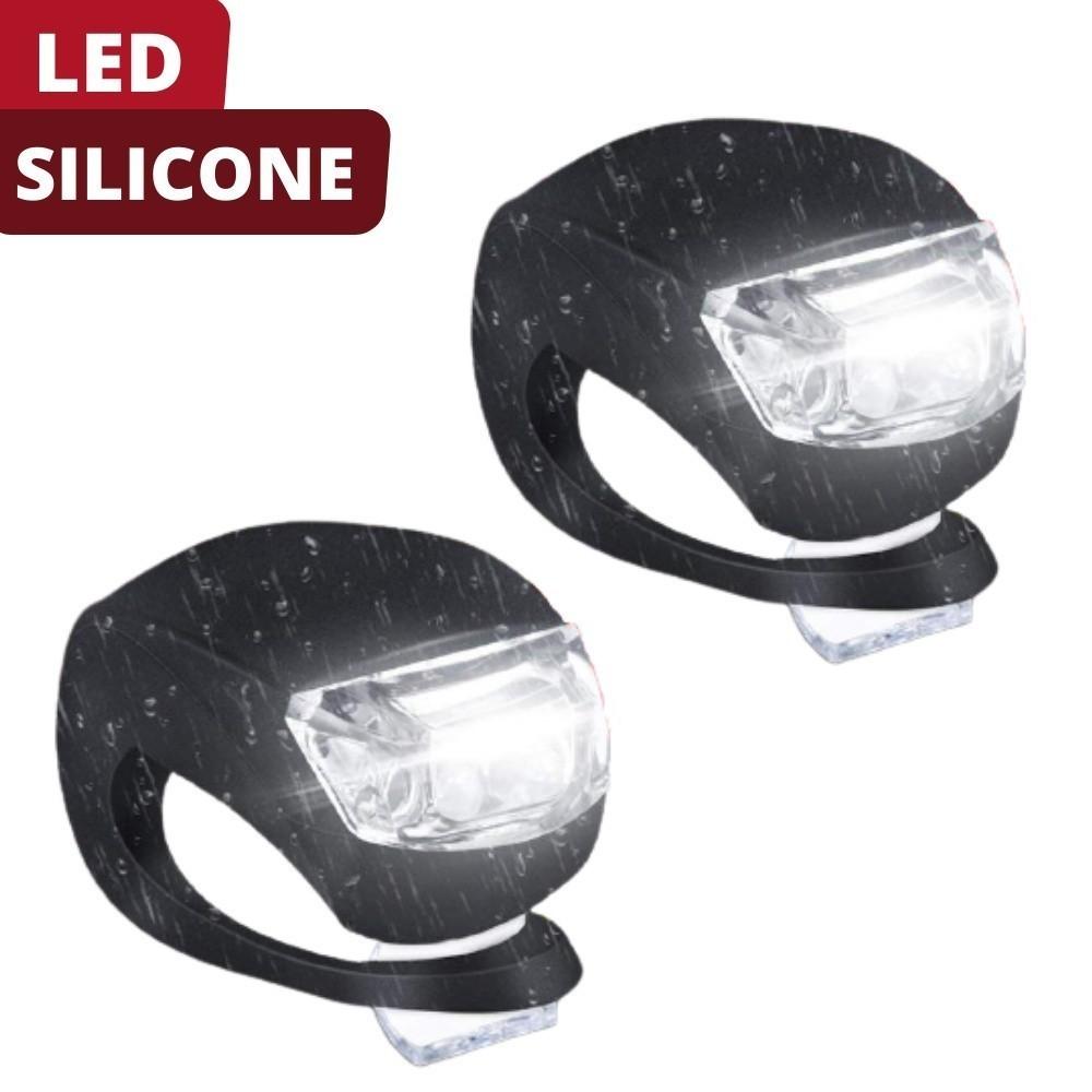 Lanterna Bicicleta Sinalizador Bike LED Dianteiro Traseiro 3 Modos