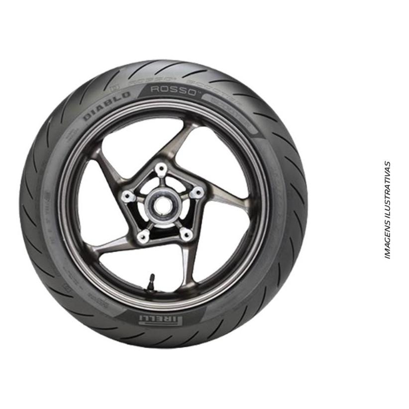 Pneu Moto Pirelli Aro 13 Diablo Rosso Scooter 130/70-13 63P Tl - Traseiro