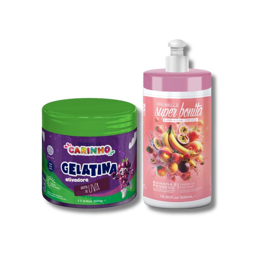 Kit Creme De Pentear 500ml + Gelatina 500G - Probelle
