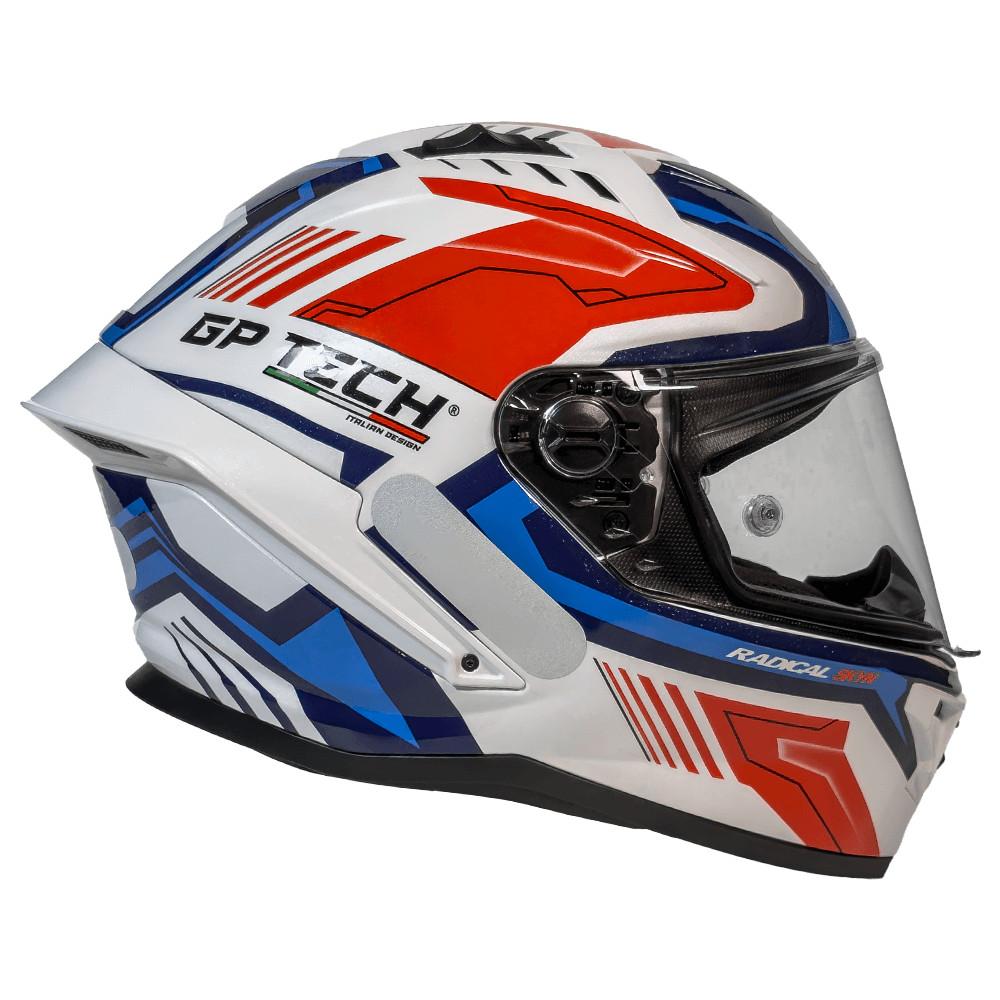 Capacete Esportivo Gp Tech Pilot Stream Com Troca Rápida De Viseira