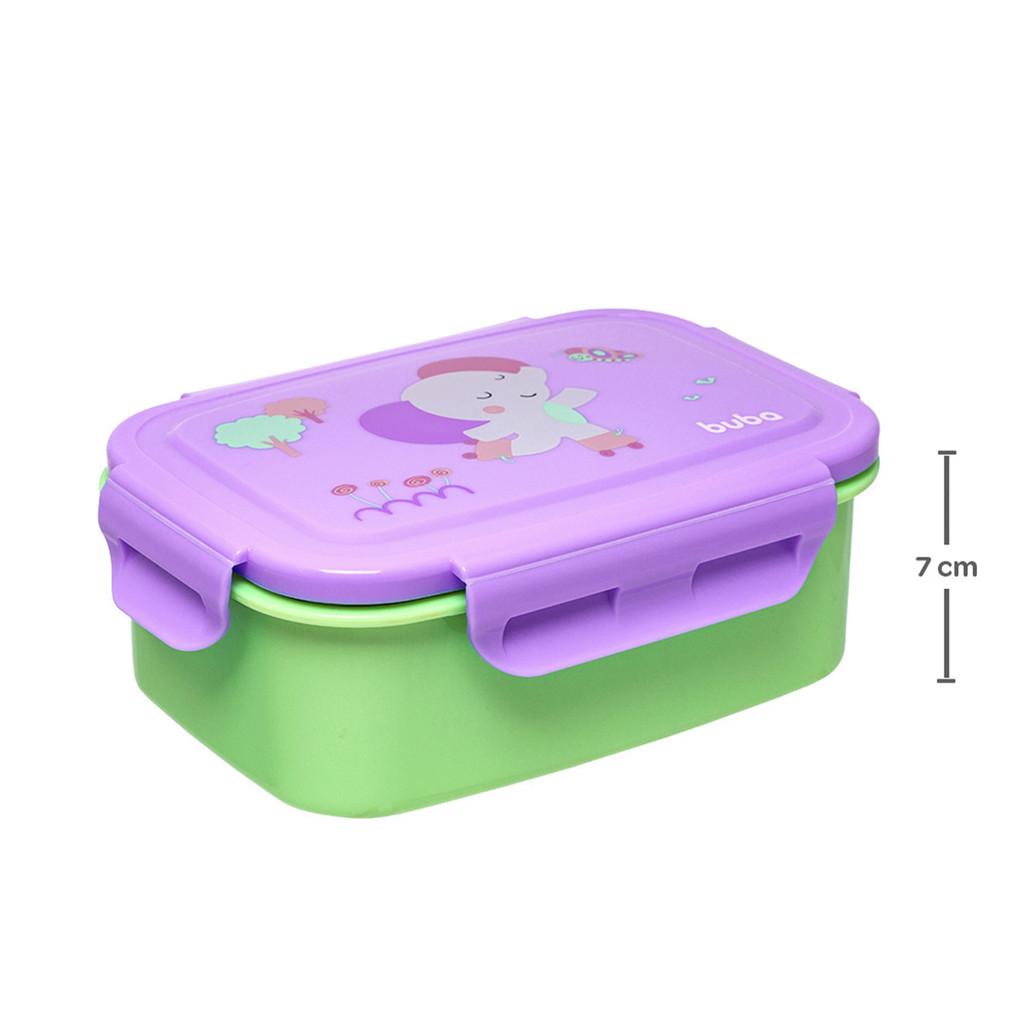 Lancheira Bentô Box Com Divisórias Buba Zoo Elefante