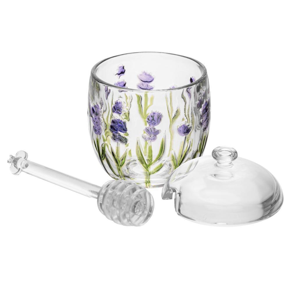 Meleira Com Pegador Lyor Lavanda Hand Painting Cristal