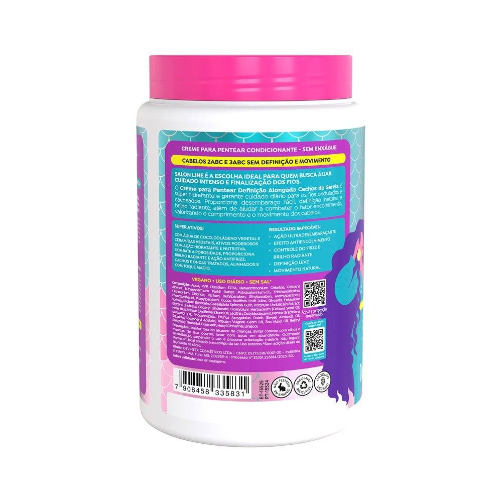 Kit 2 Cremes Para Pentear Definição Natural E Cachos De Sereia
