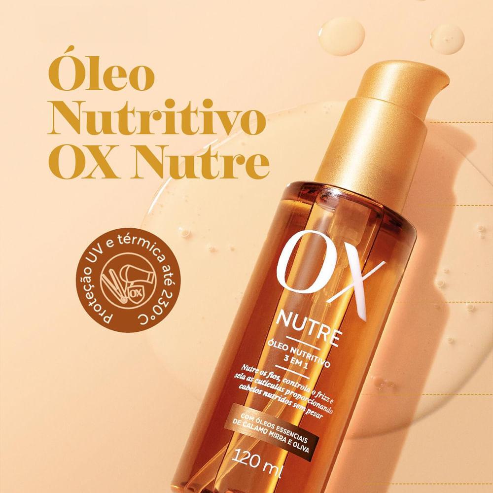 Kit Ox Colágeno Shampoo + Condicionador + Máscara 300g + Óleo Capilar Nutritivo 120ml