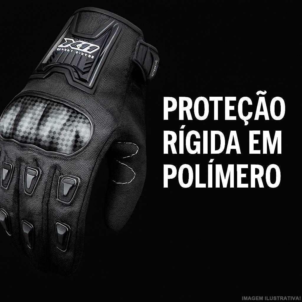 Luva X11 Blackout 2 Feminina Preta Motoqueiro Moto Motociclista