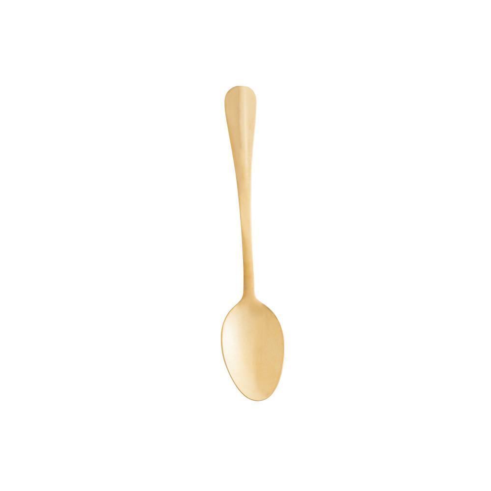 6 Colheres De Chá Lyor Positano De Aço Inox Dourado