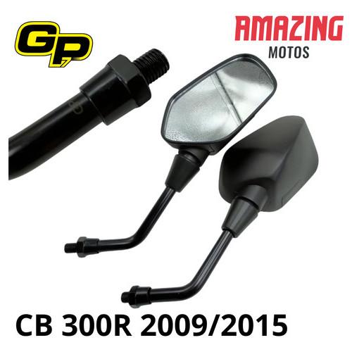 Par Espelho Retrovisor Moto Honda Cb 300r 2009 A 2015 Gp7