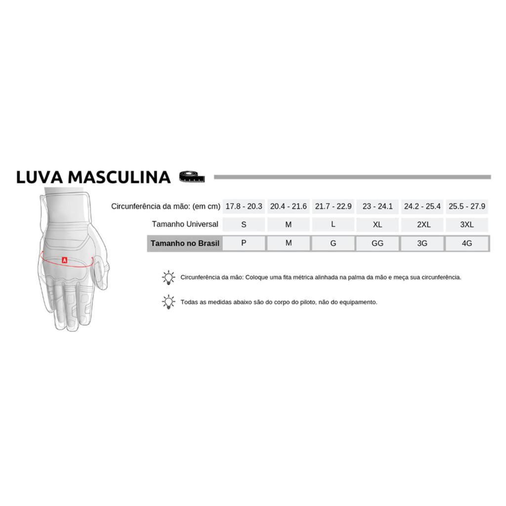 Luva Moto Texx Season Preta Segunda Pele