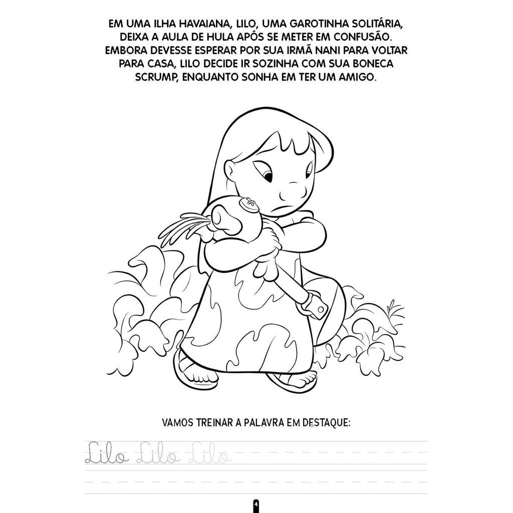 Colorir E Aprender Disney Lilo Stitch
