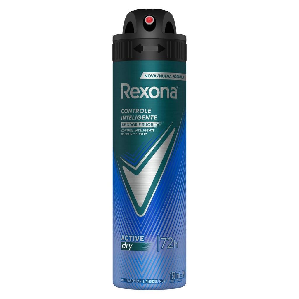 Kit 6 Desodorantes Rexona Men Aerossol Antitranspirante Active 150ml