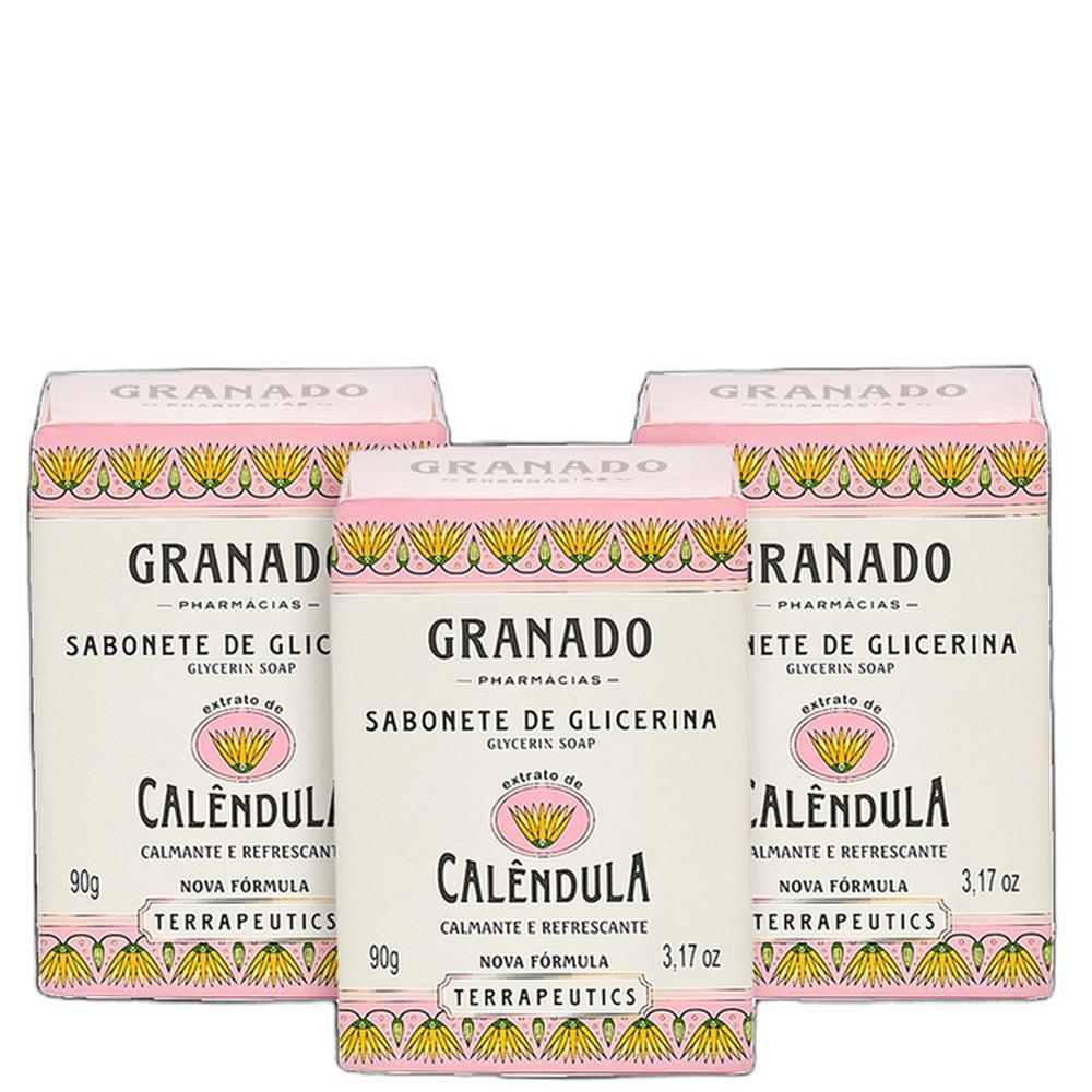 Granado Terrapeutics Calêndula - Sabonete Em Barra 3x90g Blz