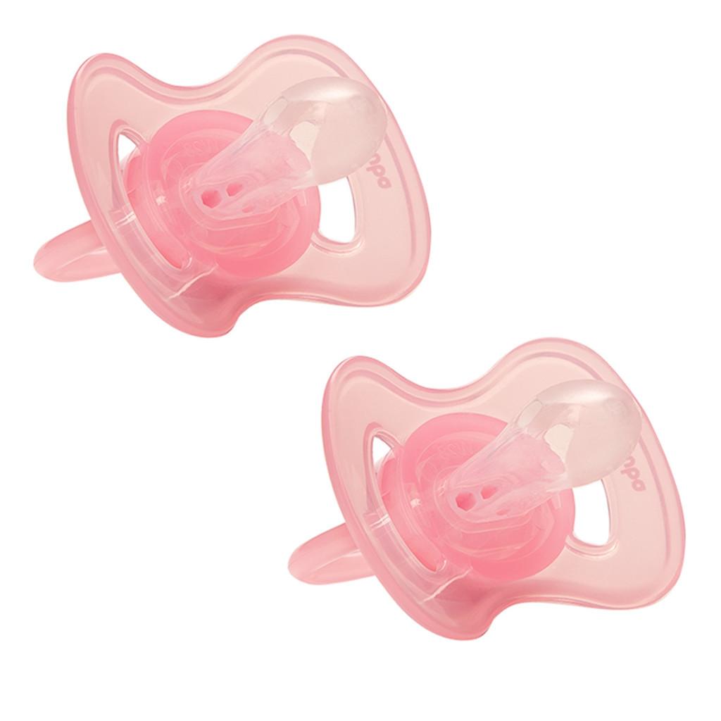 Kit 2 Chupeta Comfort Buba Tamanho 2 Ursinho/estrela Rosa