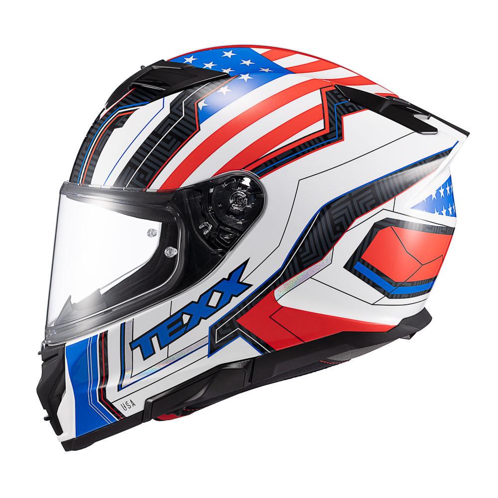Capacete Texx Kaiman Flag Usa Estados Unidos Brasil Argentina Japão Alemanha Uk Reino Unido Moto
