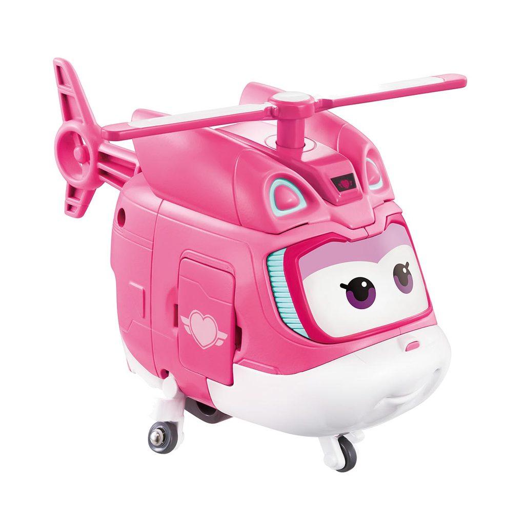 Boneco 12cm Avião Dizzy Transformar Resgate Elétrico - Super Wings