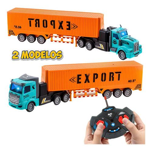 Caminhão De Brinquedo Controle Remoto Recarregável 34 Cm Brinquedos De Menino