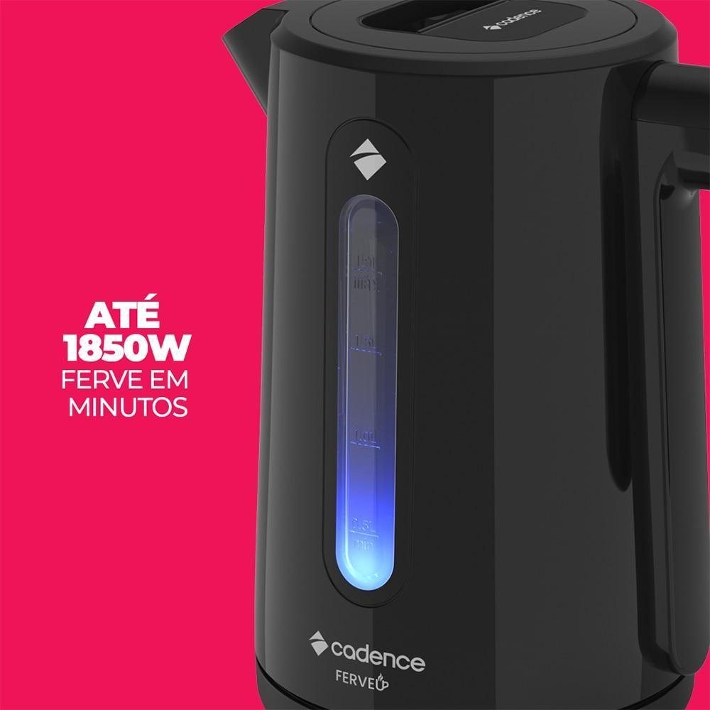 Chaleira Eletrica 220v - 1.9L Ferveu Cel390 Pt - Cadence