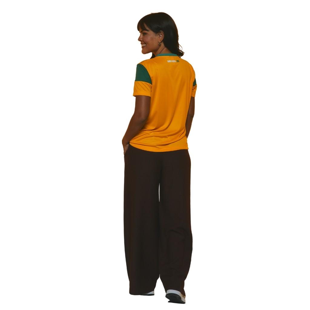 Camisa Do Brasil Feminina Dengo Copa Do Mundo 2026 Braziline