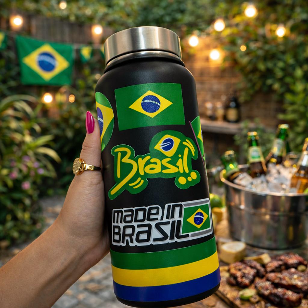 Kit Adesivos Bandeira Do Brasil Capacete Moto Carro Patriota