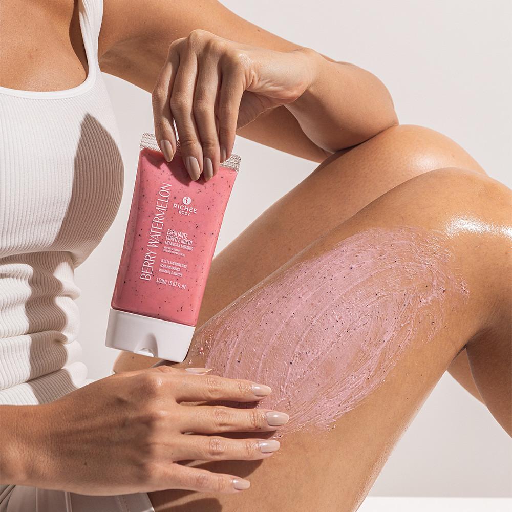 Esfoliante Corporal E Rosto Morango E Melancia 150g - Richée Body