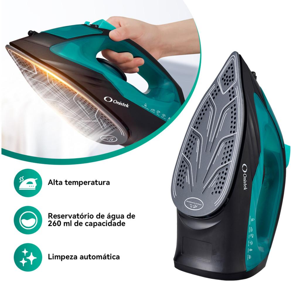Ferro De Passar Roupas Vapor Contínuo Alta Potência Para Algodão Linho Seda E Poliéster 110V 220V On-pr908