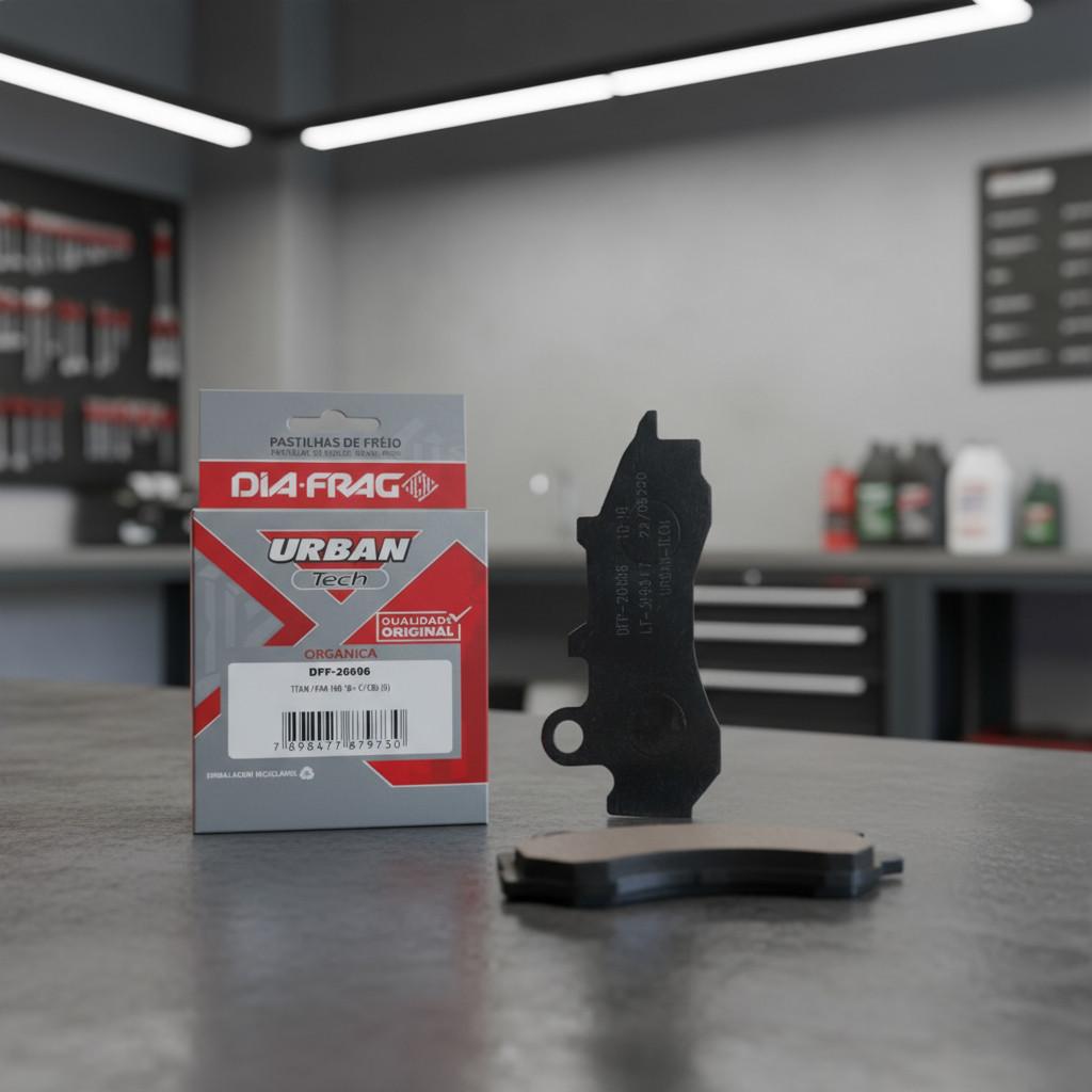 Pastilha Freio Dianteira Moto Original Diafrag Cg Titan Fan Cargo 160 Cbs 2018 2019 2020