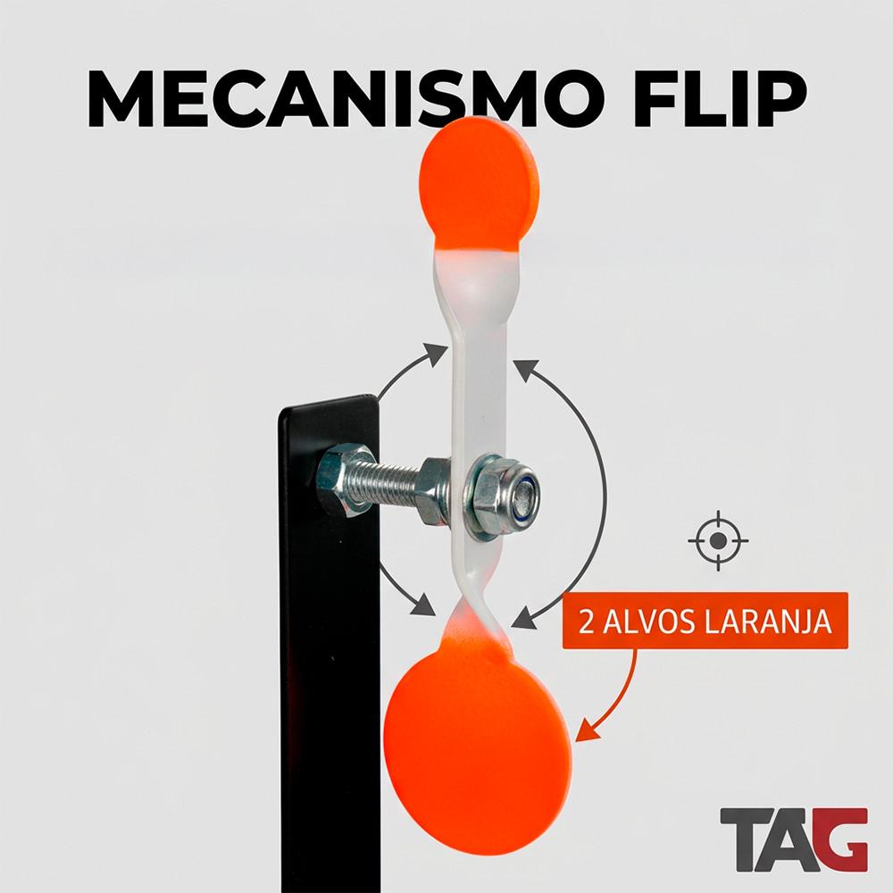 Alvo Metálico Flip Para Carabina De Pressão Tag