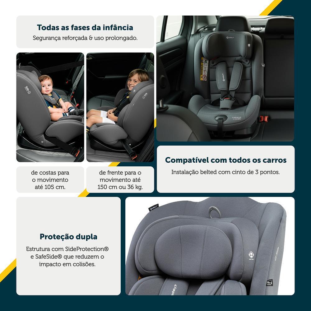 Cadeirinha Para Carro I-size Yorker Safety 1st Grey