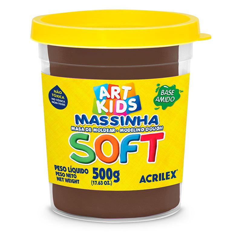 Massa De Modelar Soft 500g Chocolate 814 Acrilex