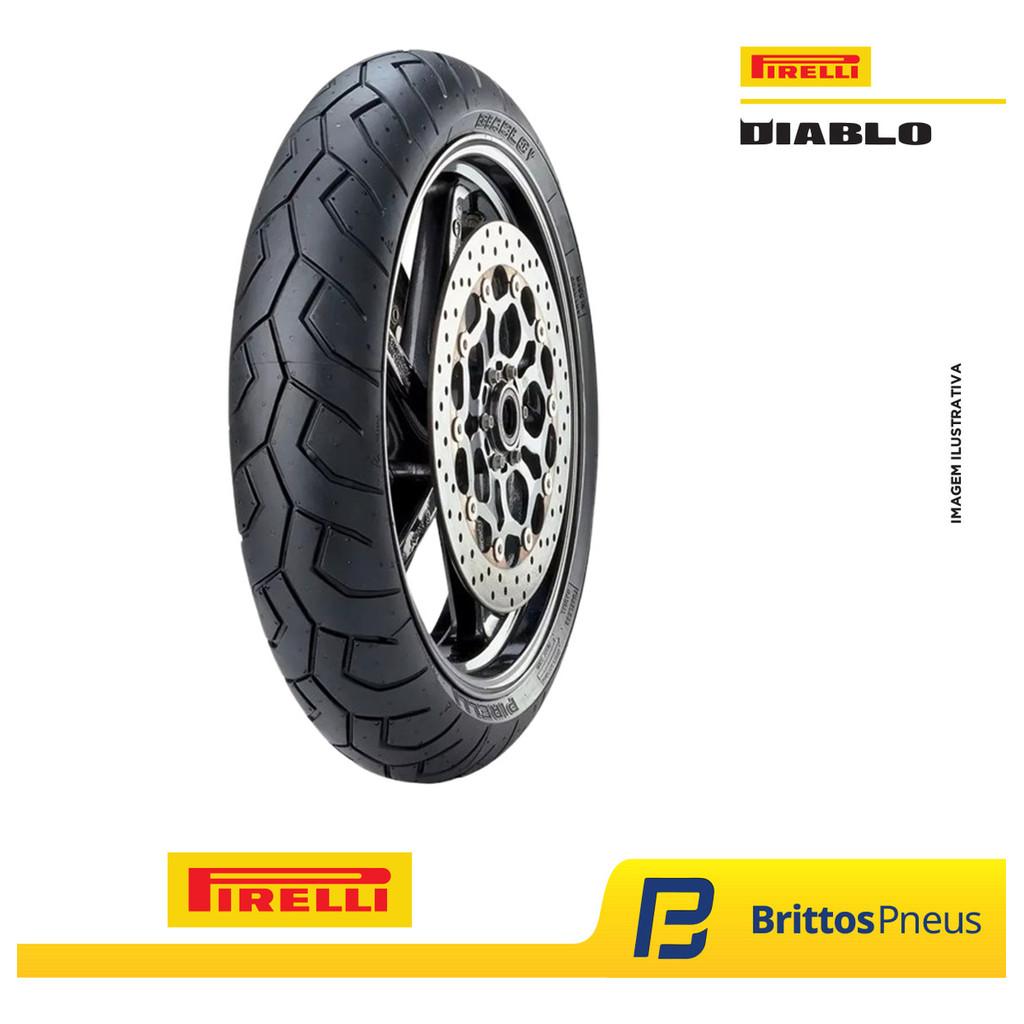 Pneu Moto Pirelli Aro 17 Diablo 120/70 R17 58w Tl Dianteiro