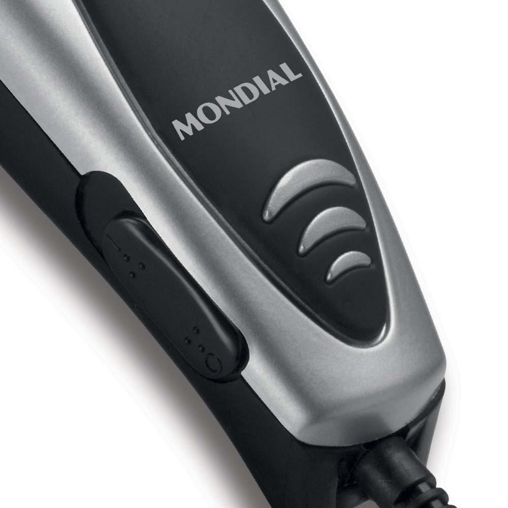 Máquina De Cortar Cabelo Mondial Hair Stylo Cr-02 4 Com Pentes