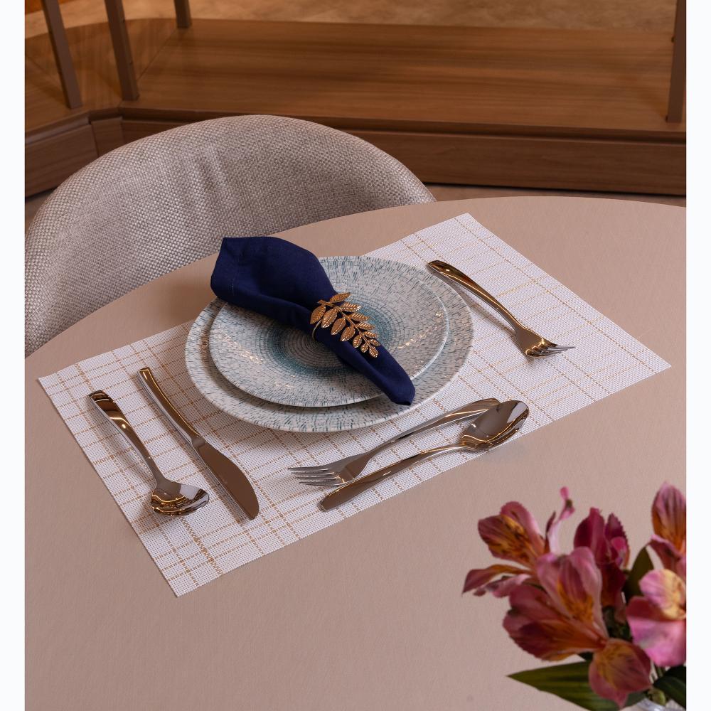 Lugar Americano Wolff Weave 30cm X 45cm Pvc Branco