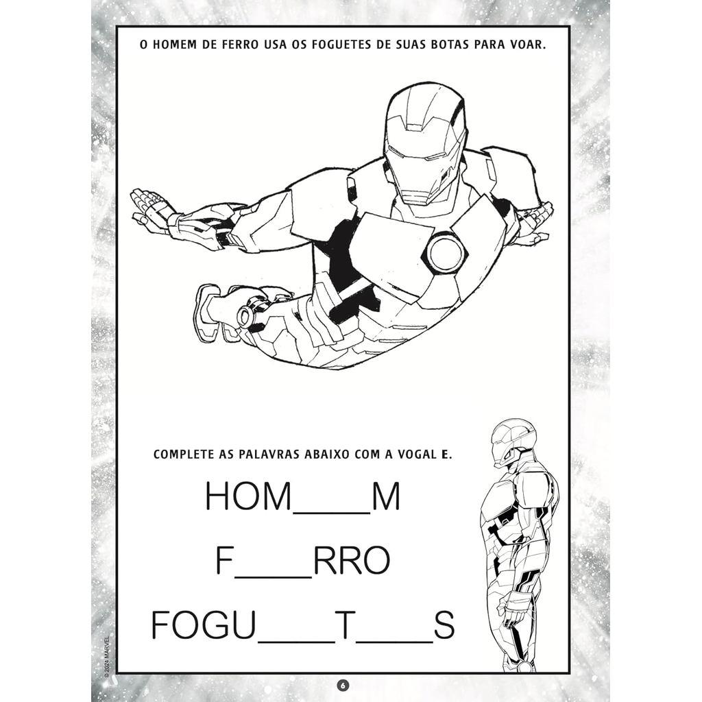 100 Páginas Para Colorir Marvel Vingadores