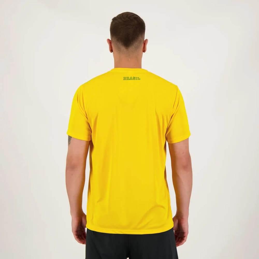 Camiseta Brasil Regia Amarela/verde Oficial + Nf