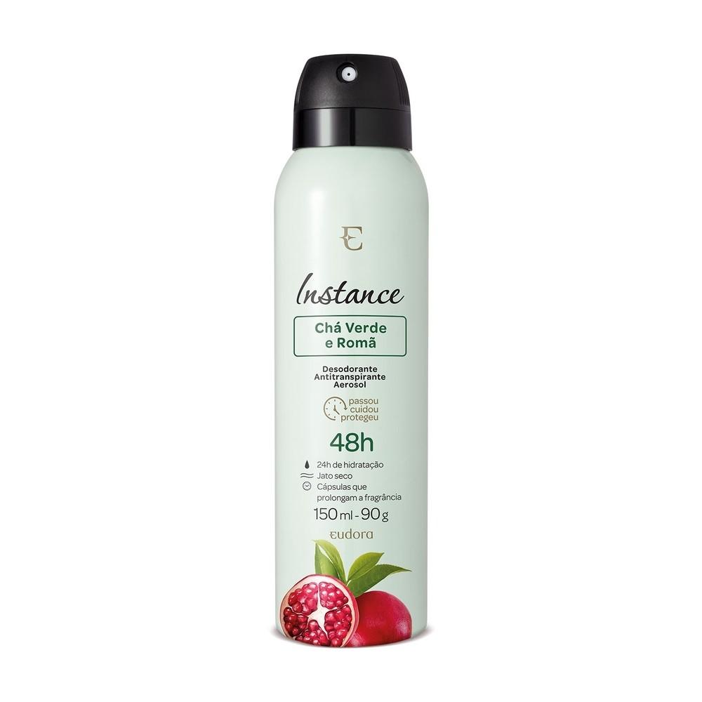Eudora Instance Chá Verde Romã Desodorante Aerosol 150ml