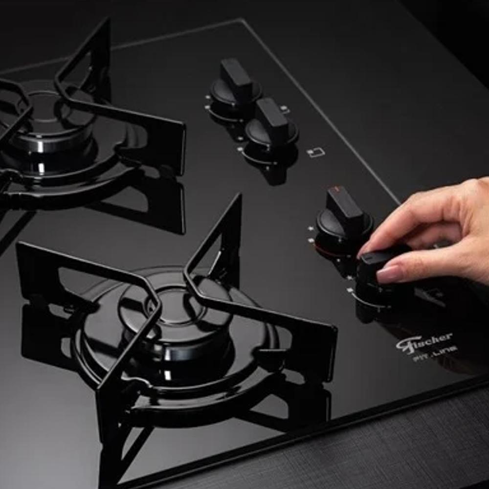 Fogão Cooktop Fischer 4 Bocas Preto