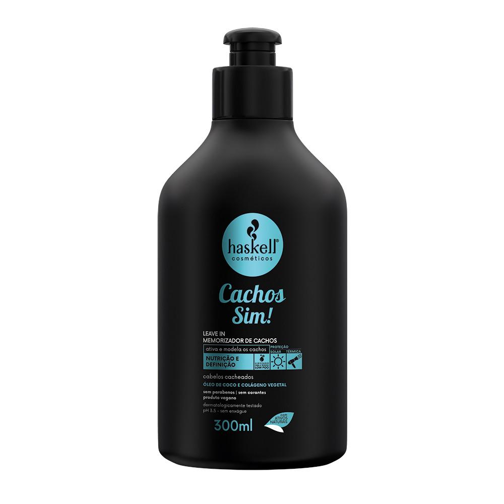 Leave In Memorizador De Cachos Sim 300ml Haskell