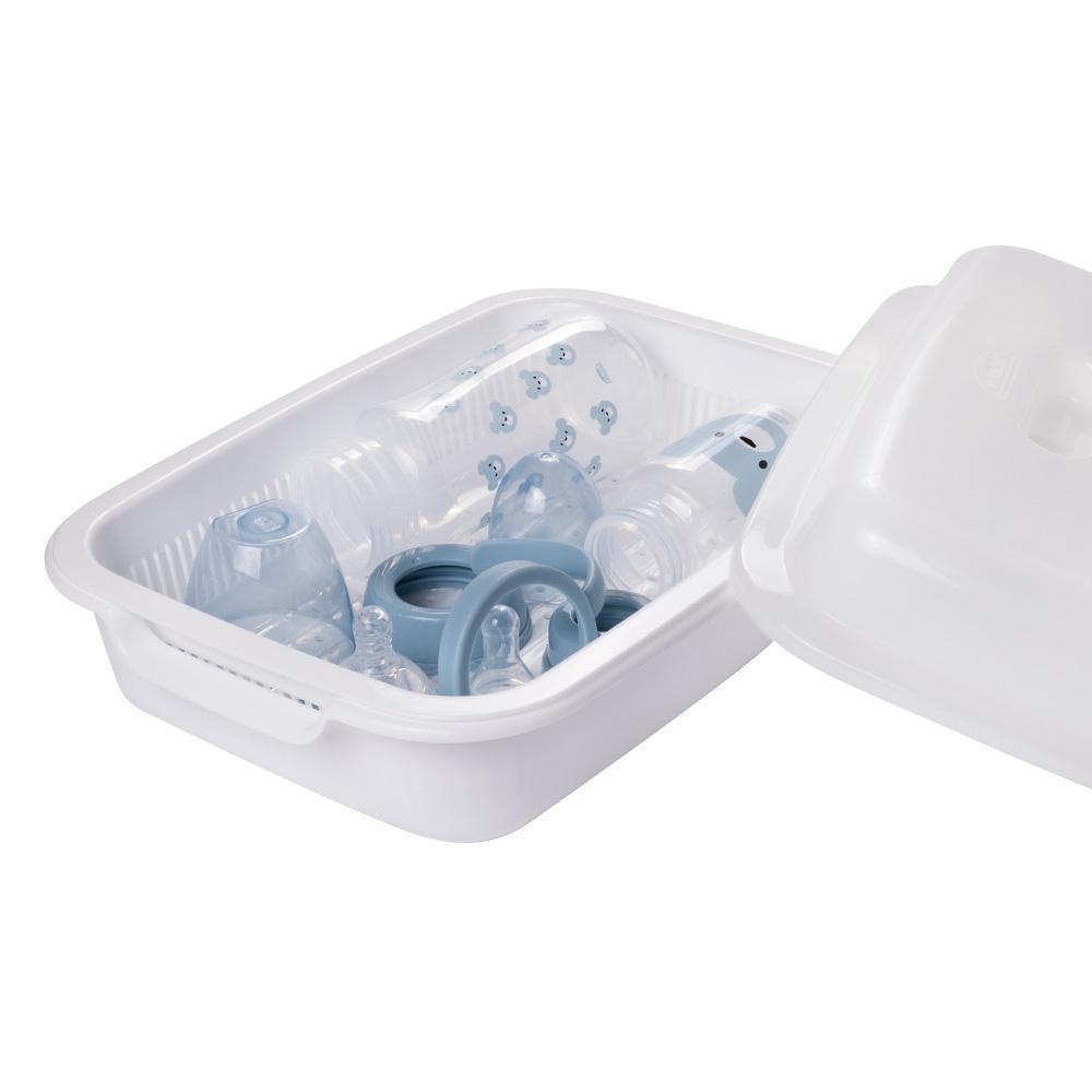 Esterilizador Para Microondas Retangular 3 Peças Plasútil