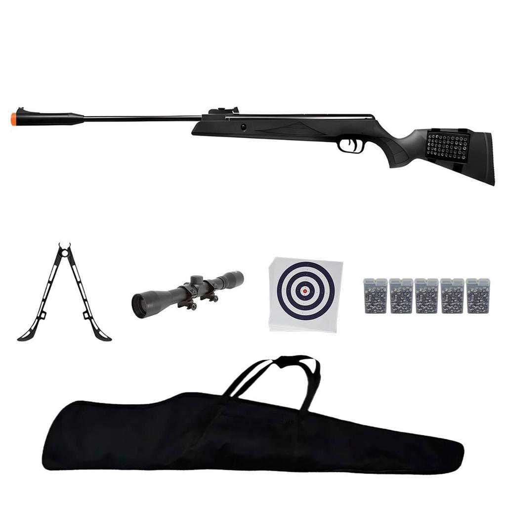 Carabina De Pressão Black Hawk 5.5mm Nitro Piston 70kg - Artemis + Acessórios