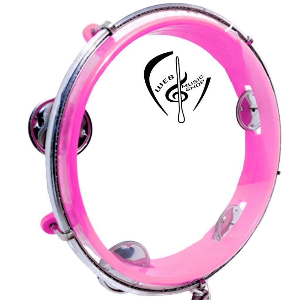 Kit 5 Pandeiros Infantil Junior 8 Polegadas Pele Cristal Web Music Shop