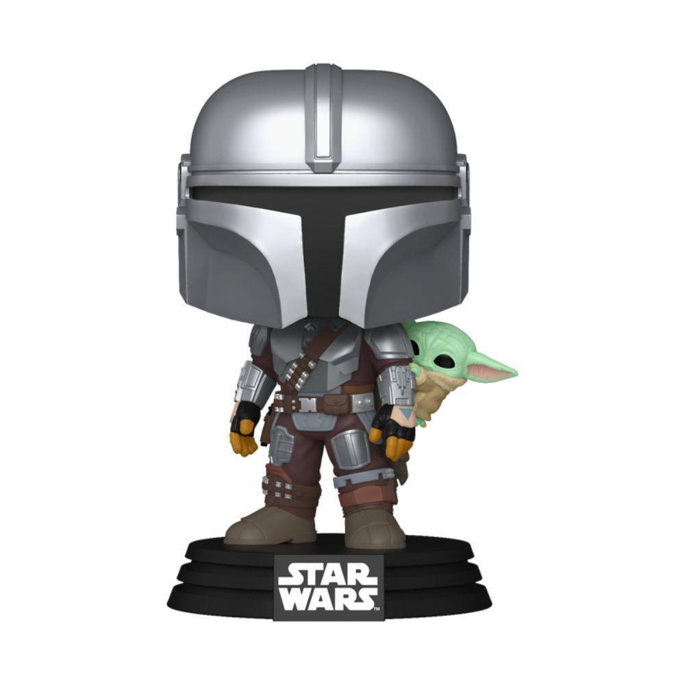 Boneco Funko Pop Star Wars Mandalorian E Grogu Mandalorian