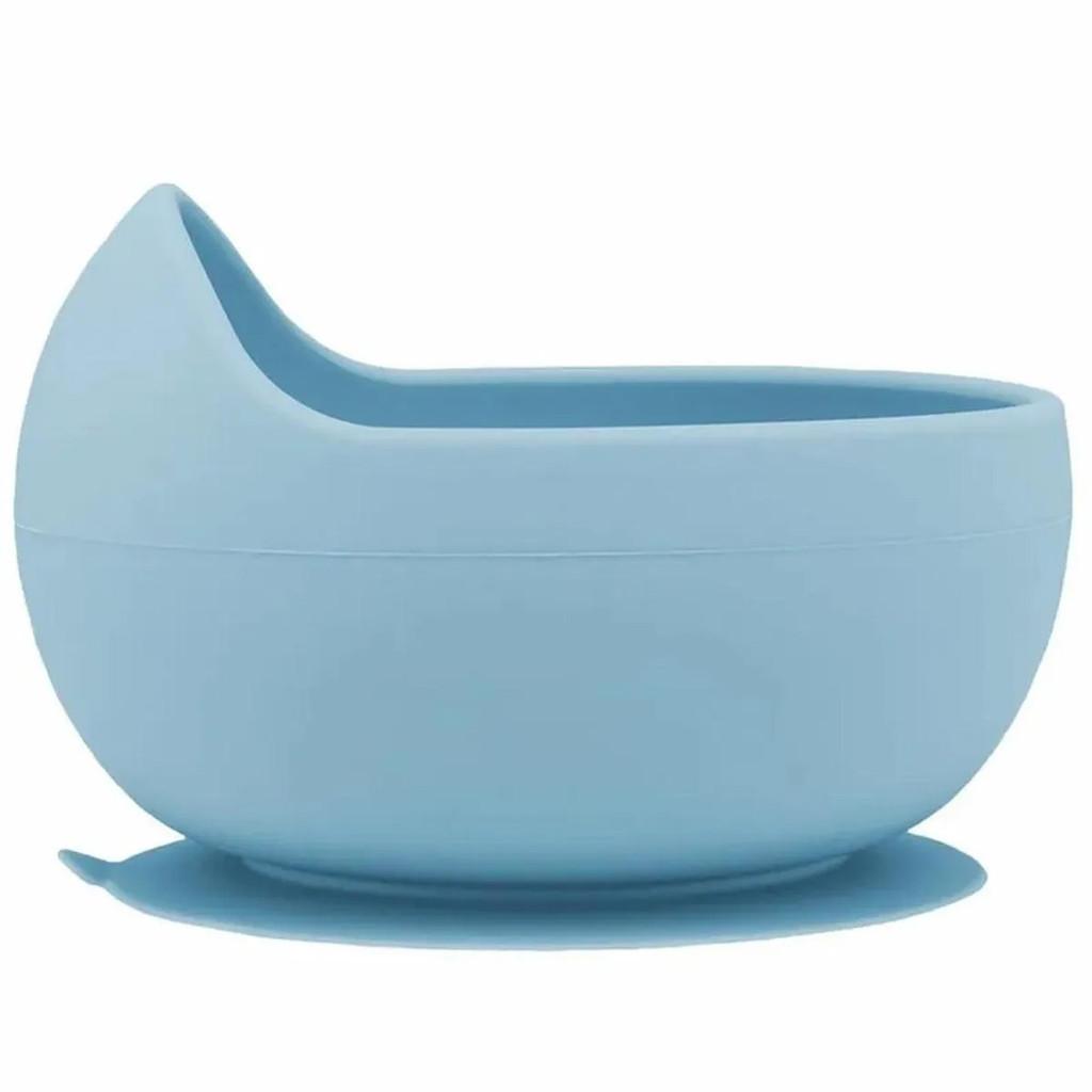 Tigela Em Silicone Com Ventosa Buba Azul +6M 350ml