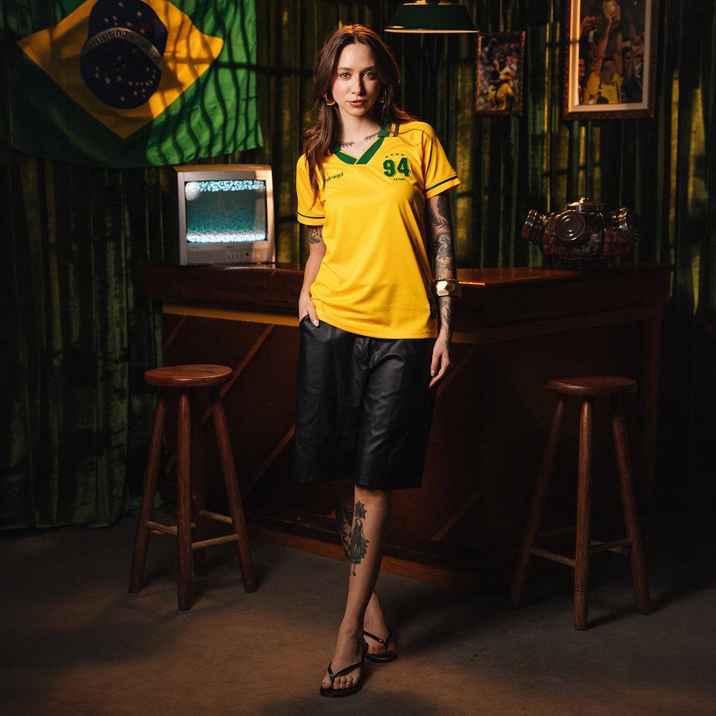 Camisa Brasil 1994 Retrô Feminina